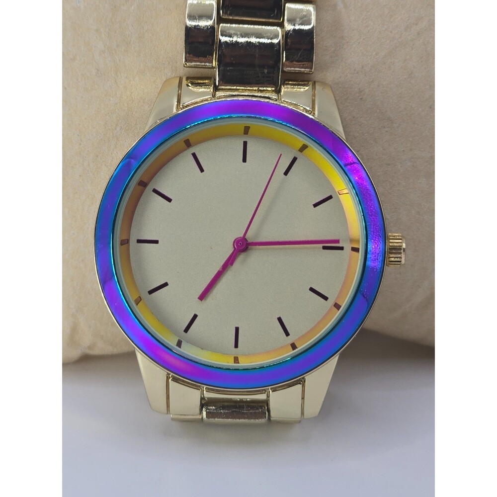 INC International Concepts Women's Gold-Tone Bracelet Watch